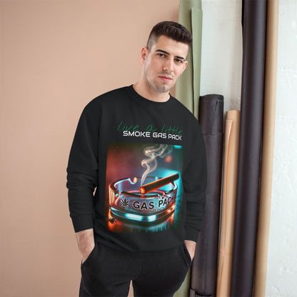 Live a Little - G$P-Champion Sweatshirt - Smoke Gas Pack