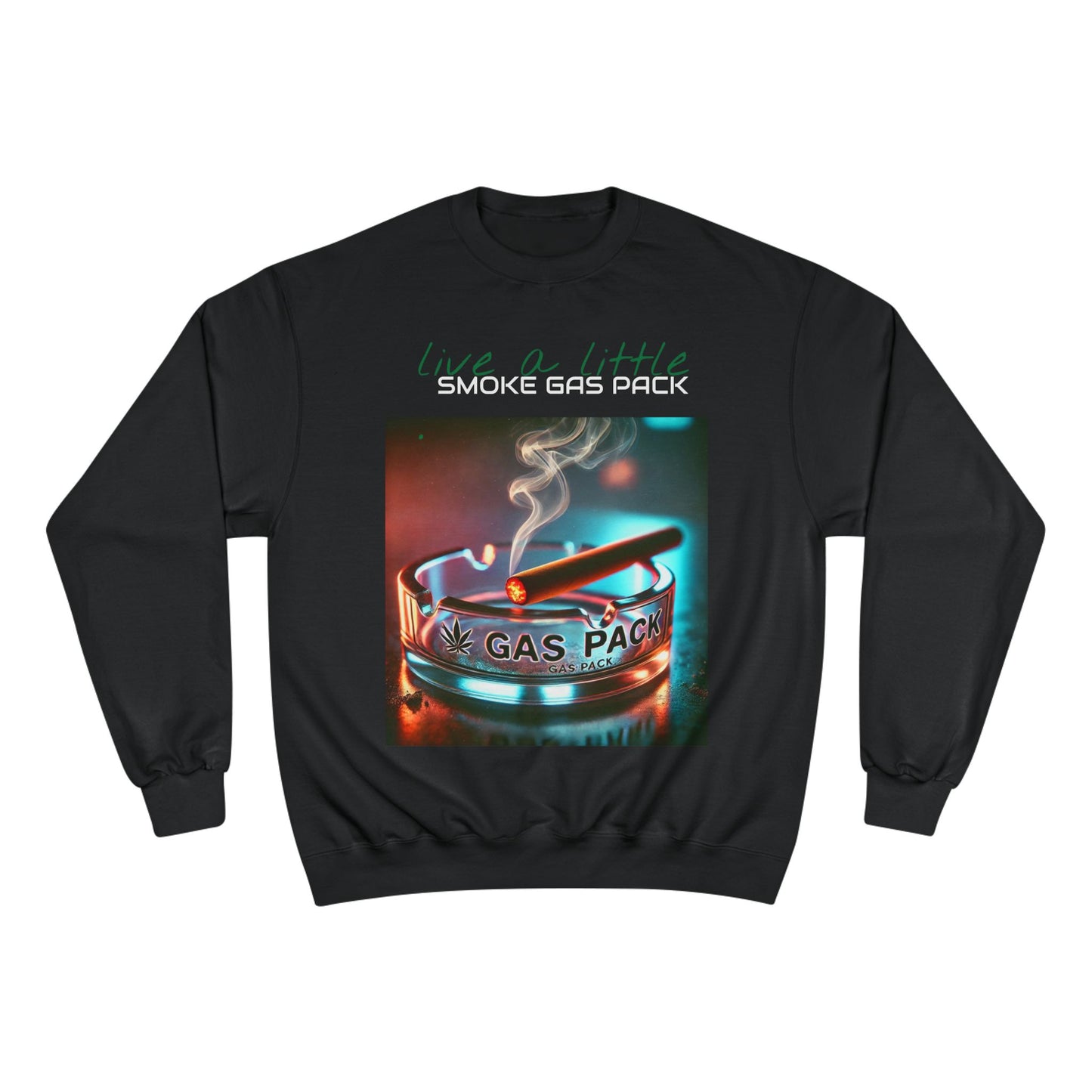 Live a Little - G$P-Champion Sweatshirt - Smoke Gas Pack